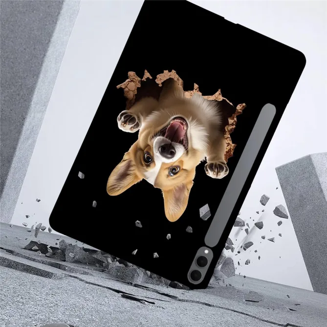 Coque Samsung Galaxy Tab S11 Ultra à S8 Ultra Corgi Surgissant - photo 4
