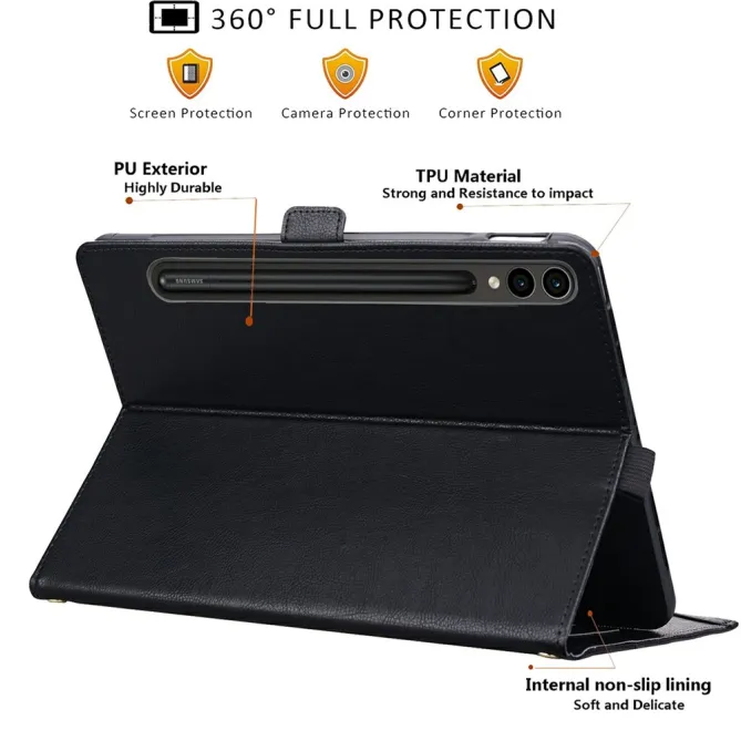 Étui Samsung Galaxy Tab S11 Ultra à S8 Ultra Business Poche Avant Noir - photo 36