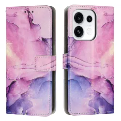 Housse OPPO Reno16 F/FS Marbre Aquarelle avec Porte-Cartes