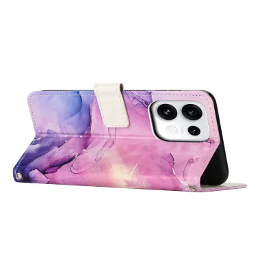 Housse OPPO Reno16 F/FS Marbre Aquarelle avec Porte-Cartes - photo 2