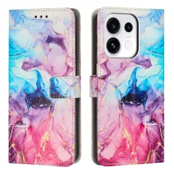 Housse OPPO Reno16 F/FS Marbre Crépuscule avec Porte-Cartes