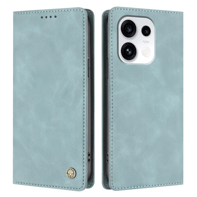 Housse Oppo Reno16 FS / 16 F Rabat Porte-cartes Simili Cuir Suédé Bleu clair - photo 25
