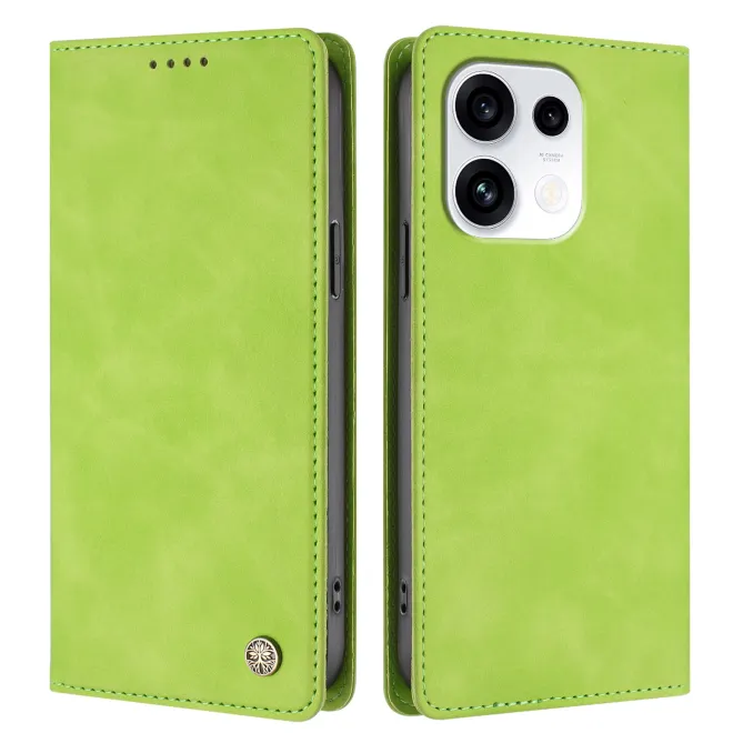 Housse Oppo Reno16 FS / 16 F Rabat Porte-cartes Simili Cuir Suédé Vert anis - photo 91