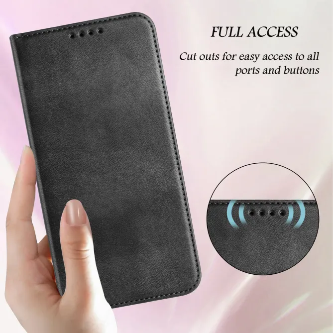 Housse Oppo Reno16 FS / 16 F Rétro Anti-RFID Fermeture Invisible Noir - photo 10