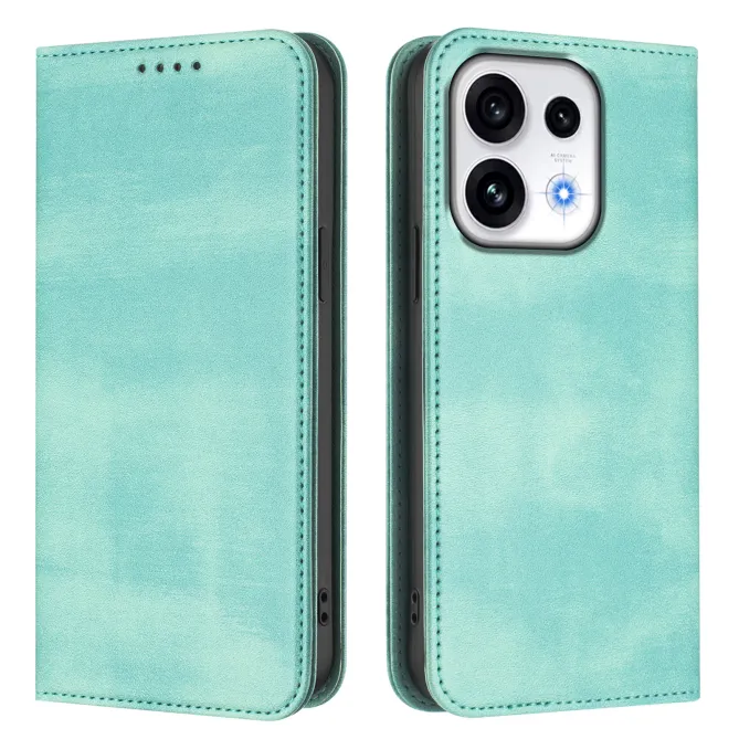 Housse Oppo Reno16 FS / 16 F Rétro Anti-RFID Fermeture Invisible Vert clair - photo 13