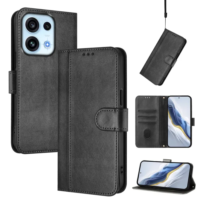 Housse Oppo Reno16 FS / 16 F Portefeuille Cordon de Transport Noir - photo 11