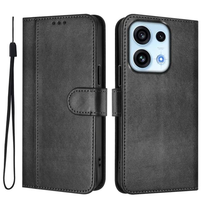 Housse Oppo Reno16 FS / 16 F Portefeuille Cordon de Transport Noir - photo 12