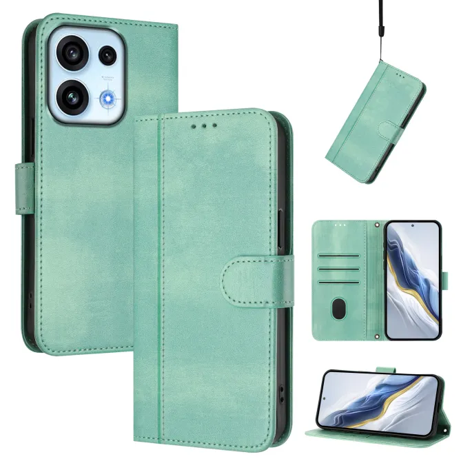 Housse Oppo Reno16 FS / 16 F Portefeuille Cordon de Transport Vert clair - photo 41