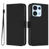 Housse OPPO Reno16 F/FS Sobre avec Rangement Cartes et Cordon Noir