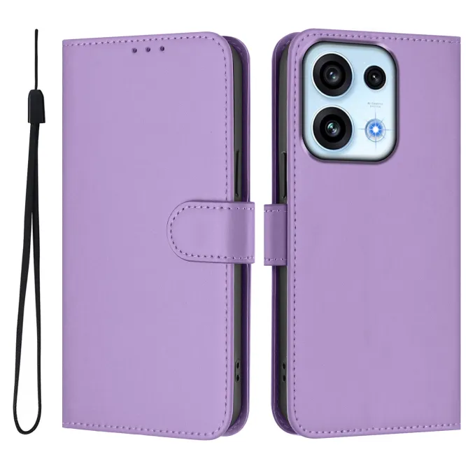 Housse OPPO Reno16 F/FS Sobre avec Rangement Cartes et Cordon Violet clair - photo 22