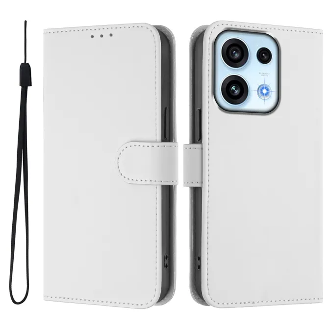 Housse OPPO Reno16 F/FS Sobre avec Rangement Cartes et Cordon Blanc - photo 49