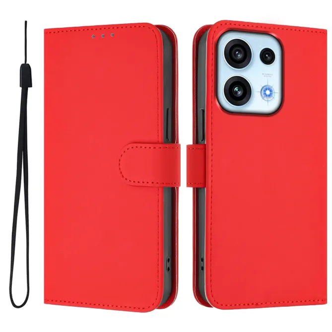 Housse OPPO Reno16 F/FS Sobre avec Rangement Cartes et Cordon Rouge - photo 56