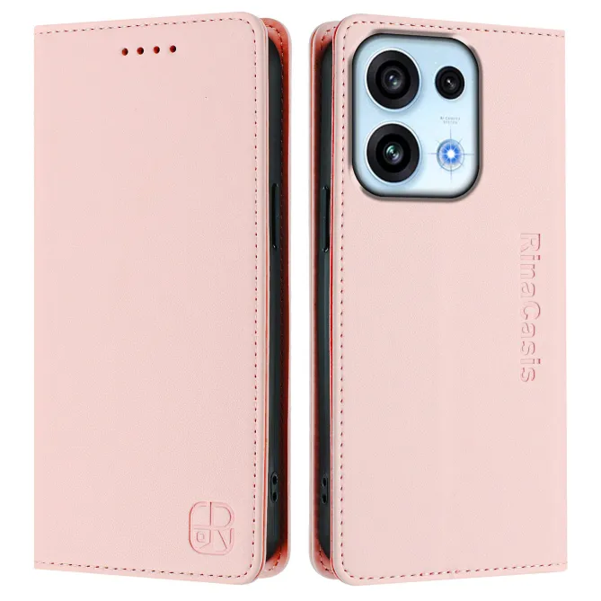 Housse OPPO Reno16 F/FS Fine à Fermeture Aimantée Anti-RFID Rose - photo 25