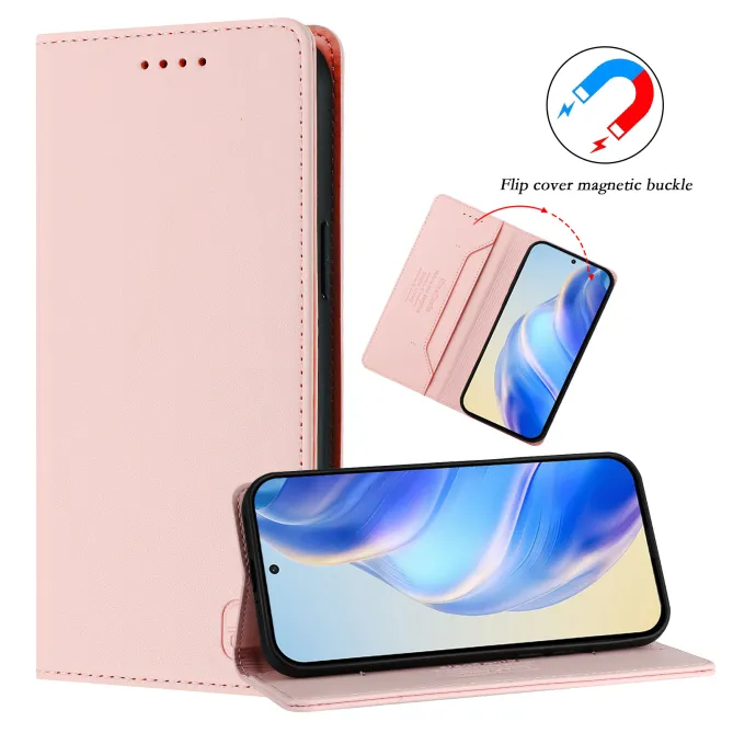 Housse OPPO Reno16 F/FS Fine à Fermeture Aimantée Anti-RFID Rose - photo 30