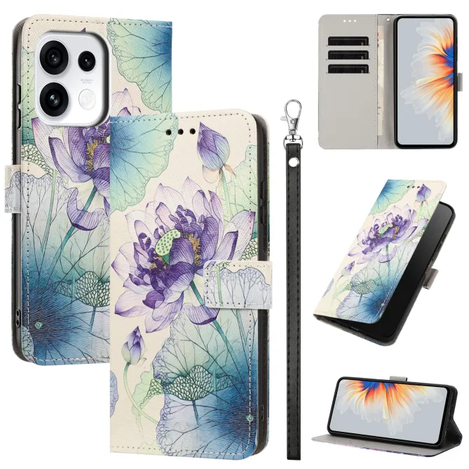 Housse pour OPPO Reno16 F/FS à Lotus Aquarelle - photo 2