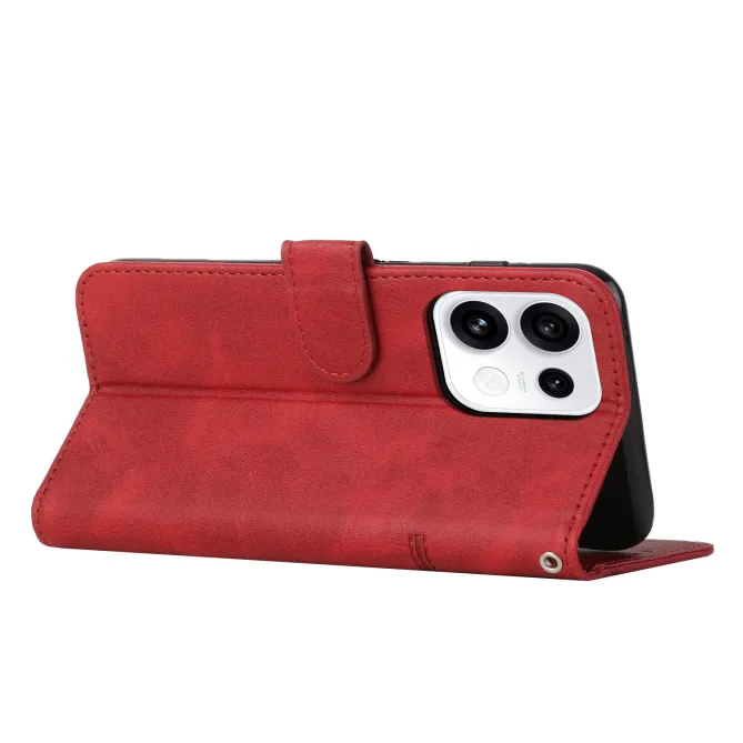 Housse pour OPPO Reno16 F/FS à Effet Surpiqûres Rouge - photo 22
