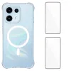 Pack Oppo Reno 16 F / 16 FS coque transparente magnétique et 2 verres trempés