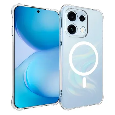 Pack Oppo Reno 16 F / 16 FS coque transparente magnétique et 2 verres trempés - photo 2