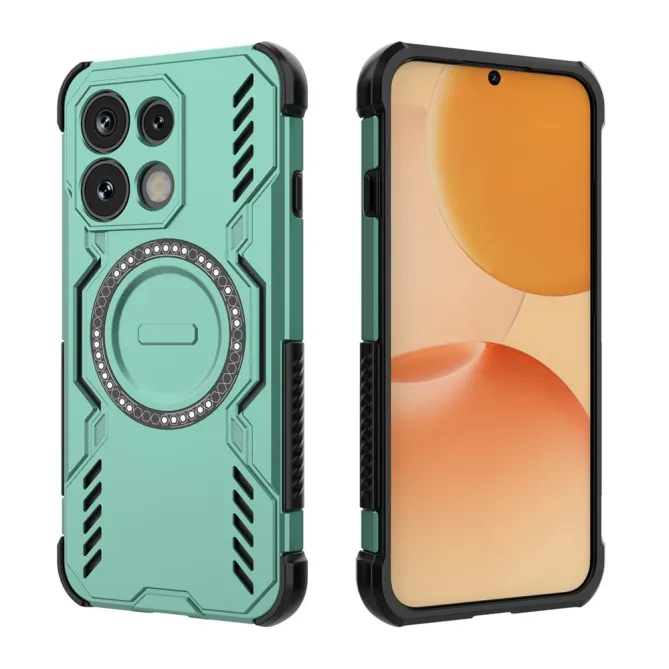 Coque Oppo Reno 16 F / 16 FS Butterfly Magnétique Vert - photo 16