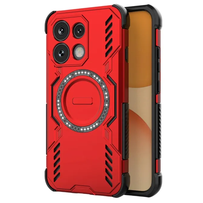 Coque Oppo Reno 16 F / 16 FS Butterfly Magnétique Rouge - photo 19