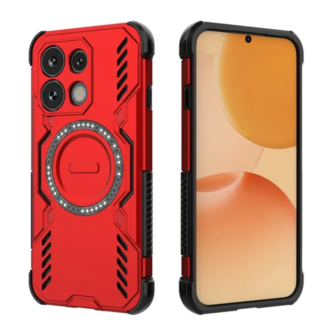 Coque Oppo Reno 16 F / 16 FS Butterfly Magnétique Rouge - photo 22
