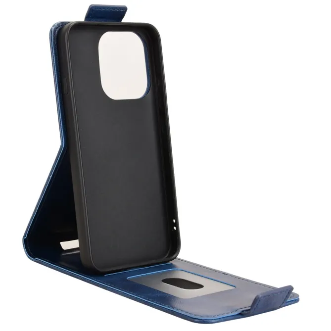 Housse Oppo Reno 16 F / 16 FS à rabat vertical simili cuir Bleu Foncé - photo 13