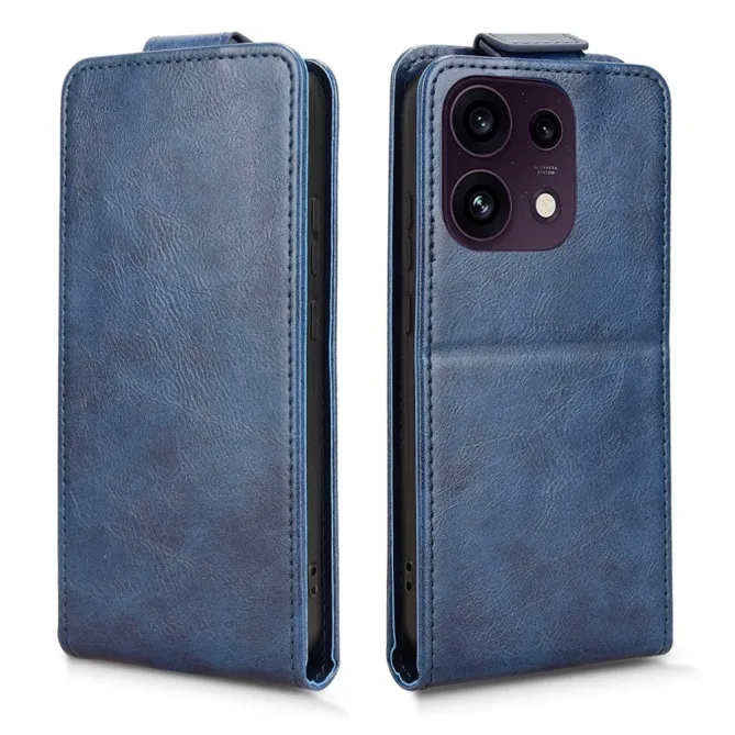 Housse Oppo Reno 16 F / 16 FS à rabat vertical simili cuir Bleu Foncé - photo 18