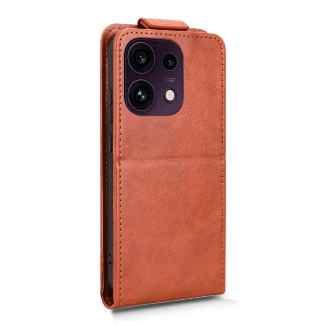 Housse Oppo Reno 16 F / 16 FS à rabat vertical simili cuir Marron - photo 25