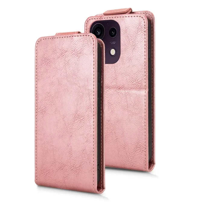 Housse Oppo Reno 16 F / 16 FS à rabat vertical simili cuir Or Rose - photo 32