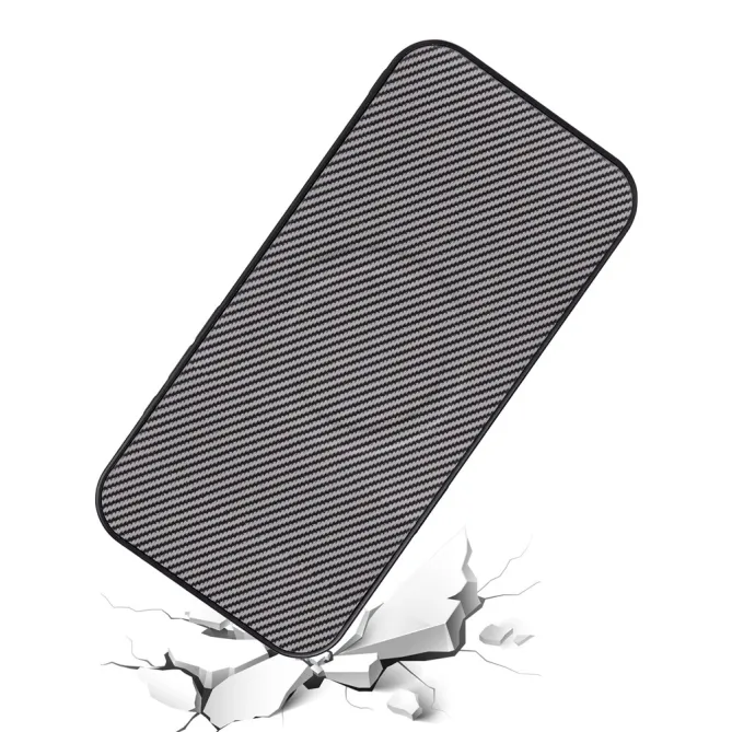 Coque Oppo Reno 16 F / 16 FS fibre de carbone compatible support magnétique Gris Foncé - photo 17