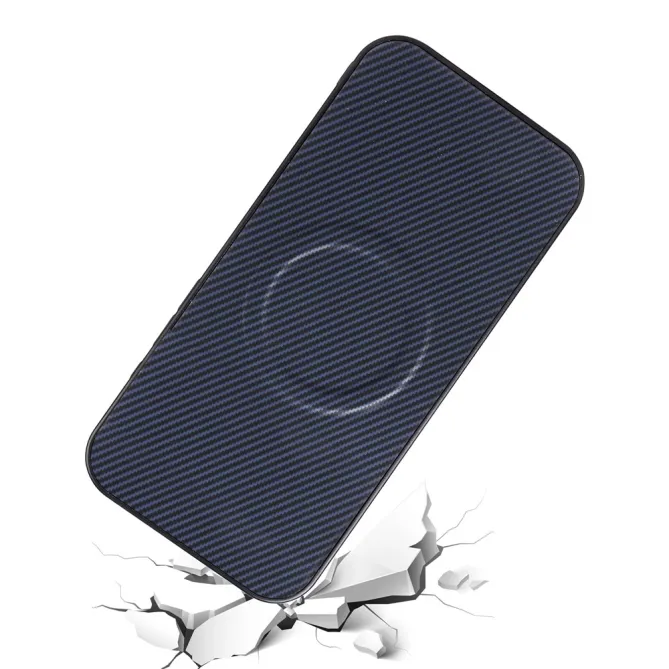 Coque Oppo Reno 16 F / 16 FS fibre de carbone compatible support magnétique Bleu Foncé - photo 23