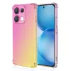 Coque Oppo Reno 16 F / 16 FS Transparente Bicolore Rose