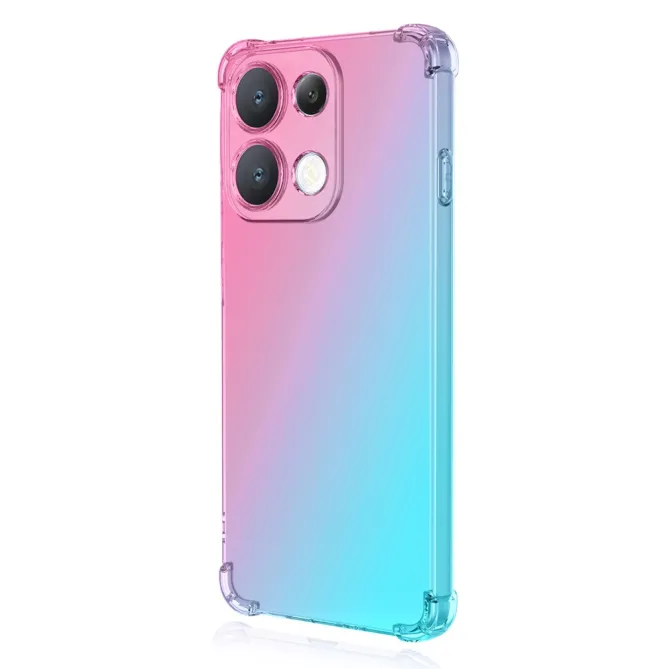 Coque Oppo Reno 16 F / 16 FS Transparente Bicolore Cyan - photo 5