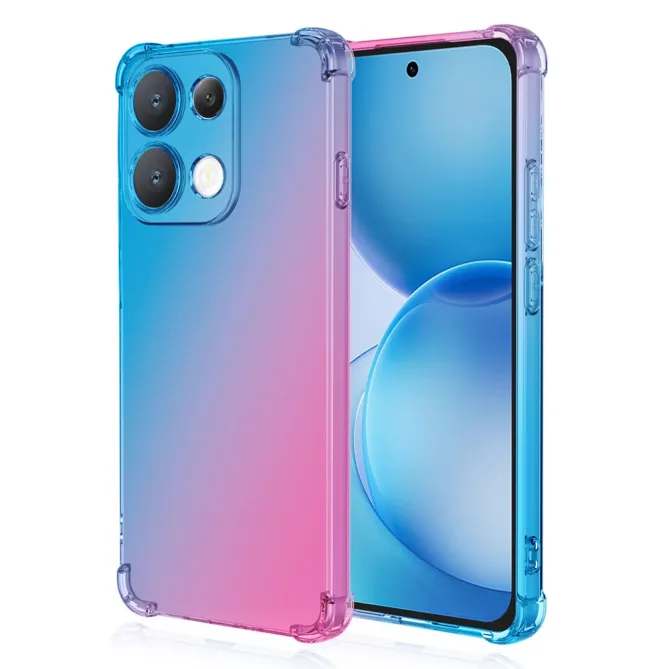 Coque Oppo Reno 16 F / 16 FS Transparente Bicolore Bleu clair - photo 13
