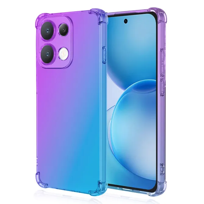 Coque Oppo Reno 16 F / 16 FS Transparente Bicolore Bleu - photo 16