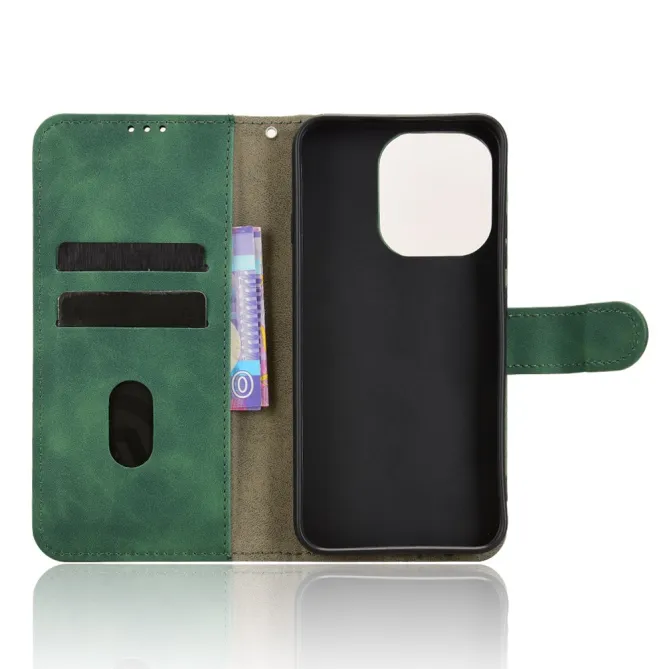 Housse Oppo Reno 16 F / 16 FS soft touch à rabat porte-cartes Vert - photo 18