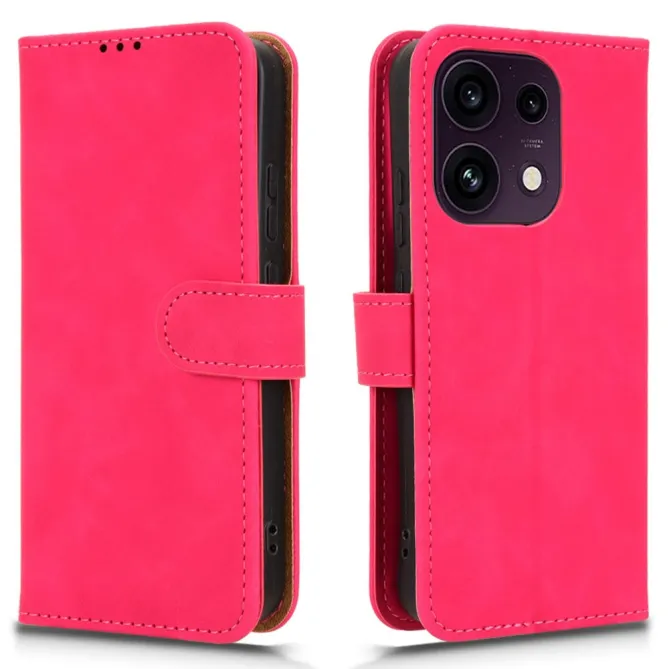 Housse Oppo Reno 16 F / 16 FS soft touch à rabat porte-cartes Magenta - photo 29