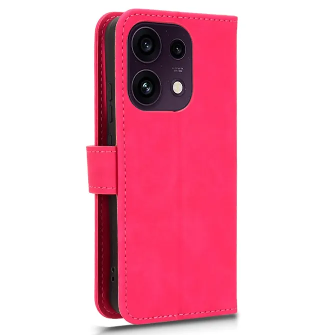 Housse Oppo Reno 16 F / 16 FS soft touch à rabat porte-cartes Magenta - photo 34