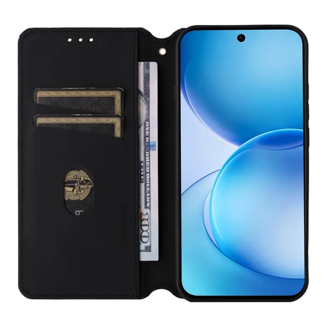 Housse Oppo Reno 16 F / 16 FS flip cover design géométrie Noir - photo 11