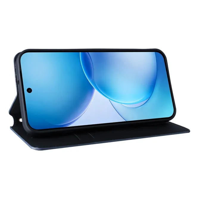 Housse Oppo Reno 16 F / 16 FS flip cover design géométrie Bleu Foncé - photo 22
