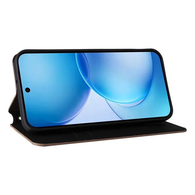 Housse Oppo Reno 16 F / 16 FS flip cover design géométrie Marron - photo 49