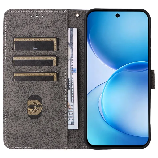 Housse Oppo Reno 16 F / 16 FS rétro porte-cartes avec dragonne Violet - photo 26