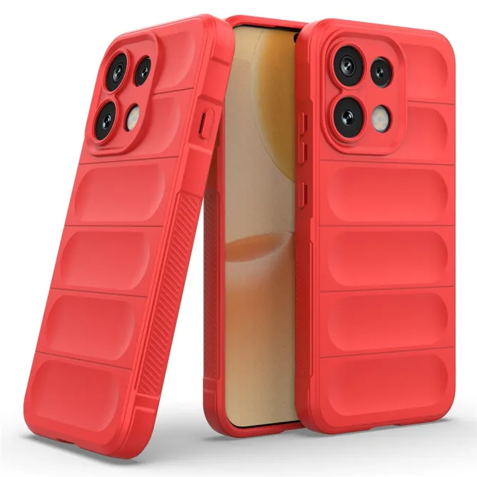 Coque Oppo Reno 16 F / FS Rugged Silicone Rouge - photo 11