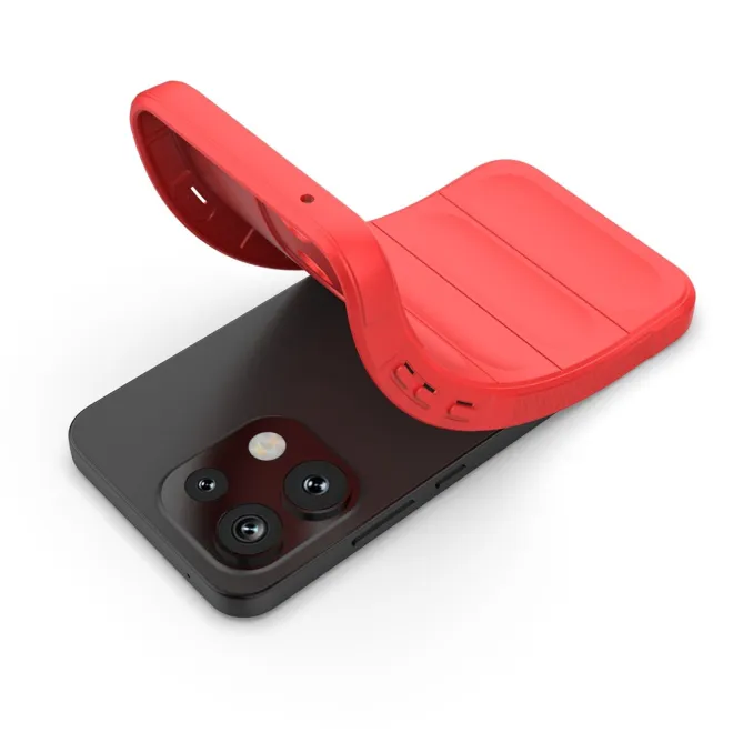 Coque Oppo Reno 16 F / FS Rugged Silicone Rouge - photo 15