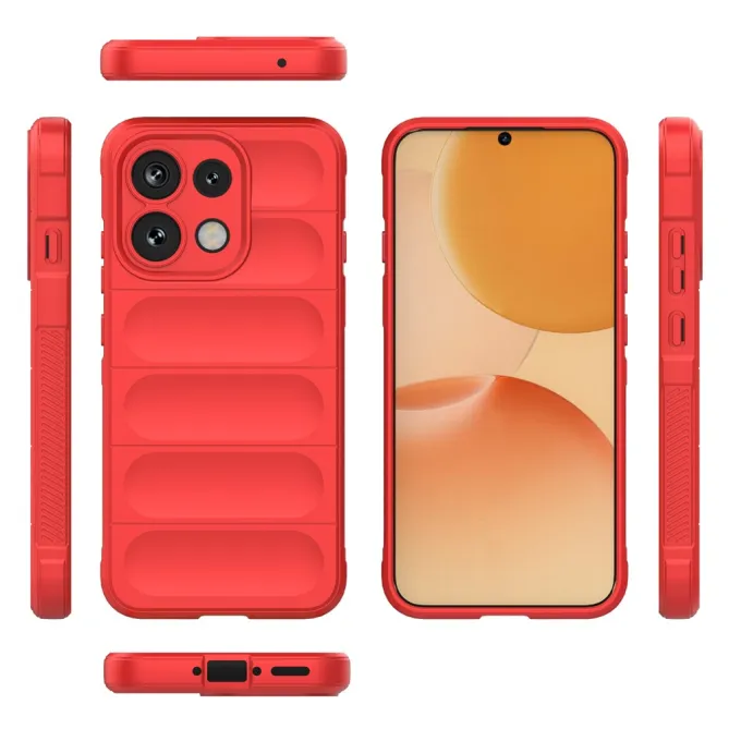 Coque Oppo Reno 16 F / FS Rugged Silicone Rouge - photo 16