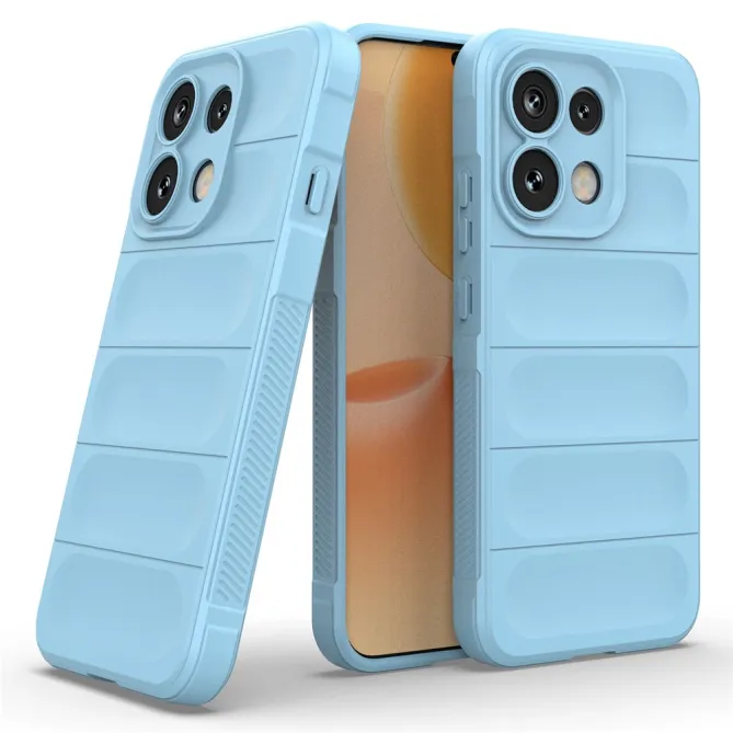 Coque Oppo Reno 16 F / FS Rugged Silicone Bleu clair - photo 27