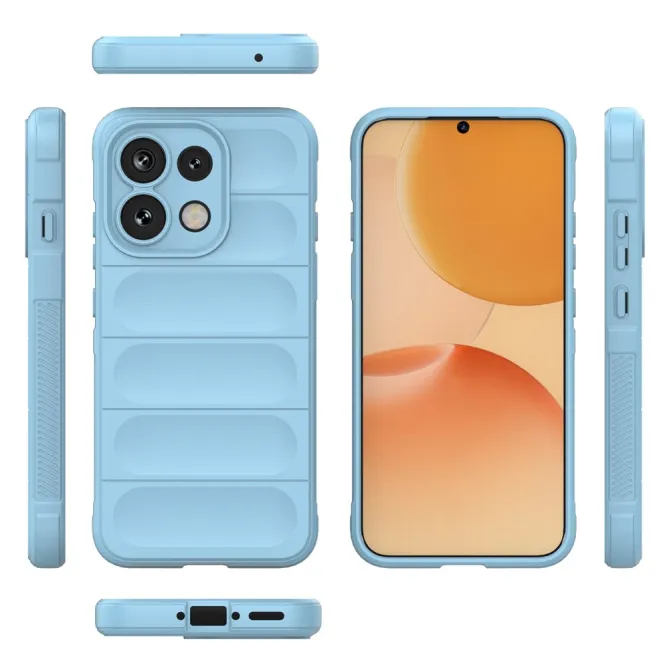Coque Oppo Reno 16 F / FS Rugged Silicone Bleu clair - photo 32