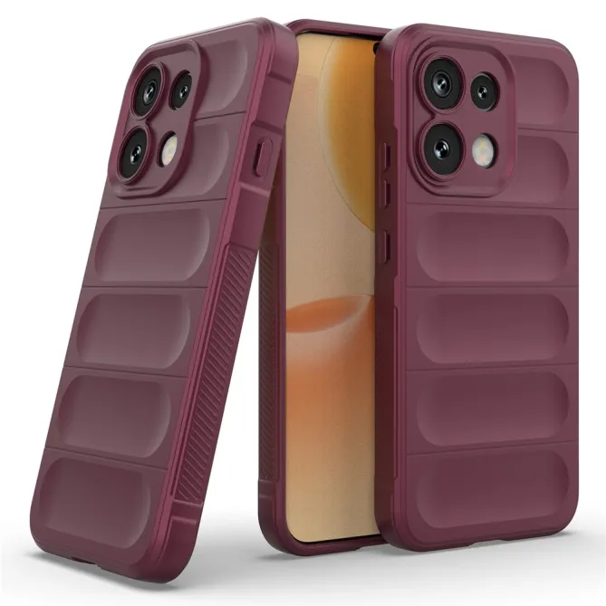 Coque Oppo Reno 16 F / FS Rugged Silicone Vin Rouge - photo 35
