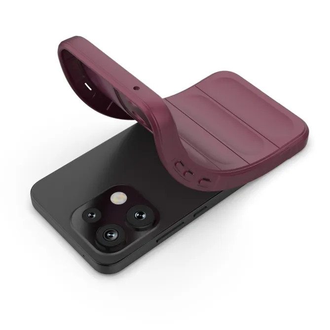 Coque Oppo Reno 16 F / FS Rugged Silicone Vin Rouge - photo 39