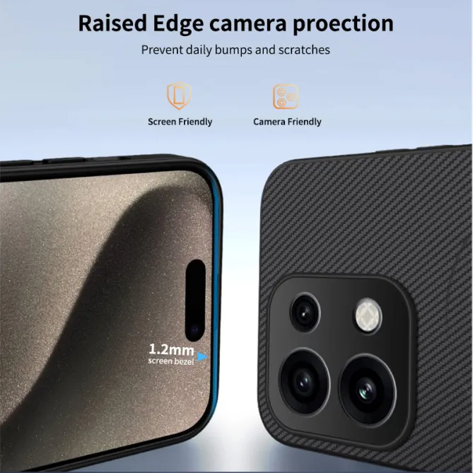 Coque OPPO Reno16 F/FS Magnétique Style Fibre de Carbone Orange - photo 27